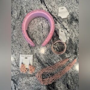 Bay Studio Pink Jewelry Set